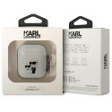 Pouzdro Karl Lagerfeld KLA2HNKCTGT pro AirPods 1/2 - transparentní gl