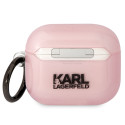 Pouzdro Karl Lagerfeld KLA3HNCHTCP pro AirPods 3 – růžová