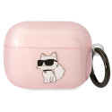 Kryt Karl Lagerfeld CHOUPETTE pro AirPods Pro - růžová