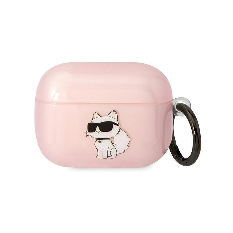 Kryt Karl Lagerfeld CHOUPETTE pro AirPods Pro - růžová/pink
