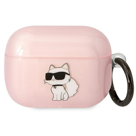 Kryt Karl Lagerfeld CHOUPETTE pro AirPods Pro - růžová