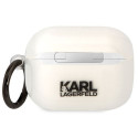 Pouzdro Karl Lagerfeld CHOUPETTE pro AirPods Pro - transparentní