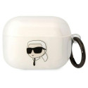 Pouzdro Karl Lagerfeld KLAPHNIKTCT pro AirPods Pro – transparentní