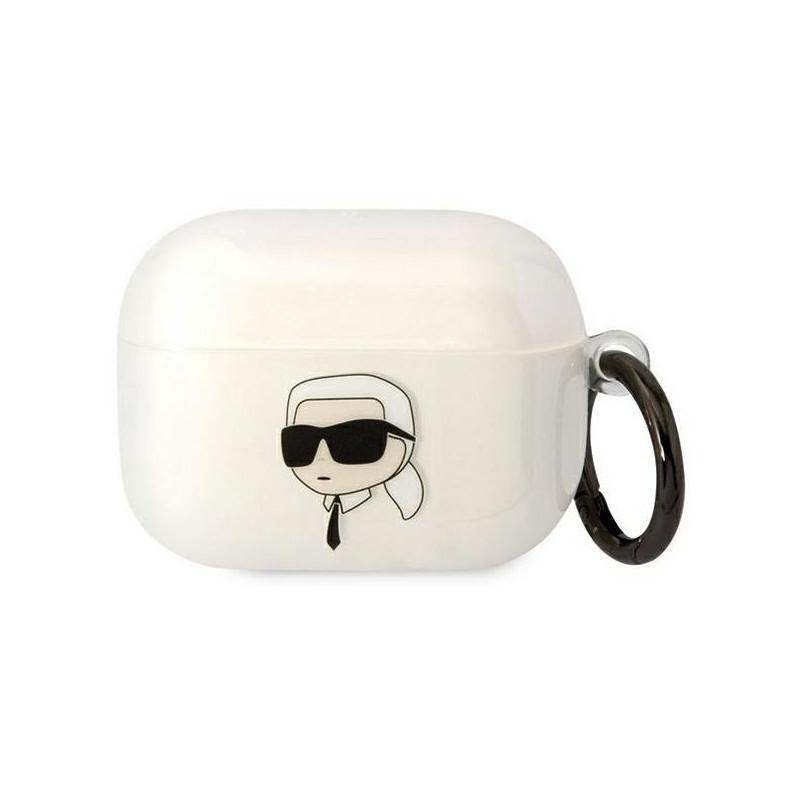 Pouzdro Karl Lagerfeld KLAPHNIKTCT pro AirPods Pro - transparentní