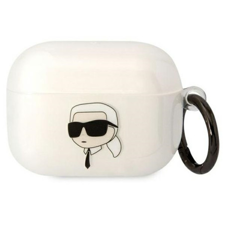 Pouzdro Karl Lagerfeld KLAPHNIKTCT pro AirPods Pro – transparentní