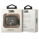 Pouzdro Karl Lagerfeld KLAPHNKCTGK AirPods Pro - glitter black/black