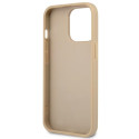 Kryt Guess Saffiano Triangle Logo pro iPhone 13 Pro - béžový