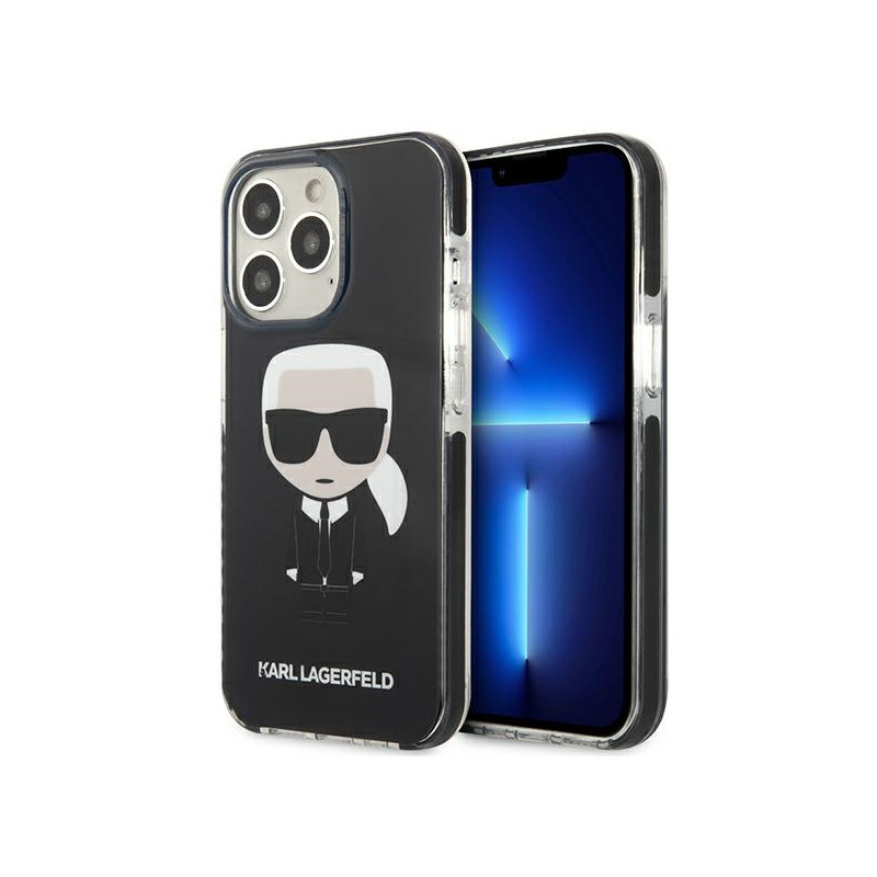 Kryt Karl Lagerfeld ICONIK KARL pro iPhone 13 Pro - černý