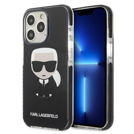Kryt Karl Lagerfeld ICONIK KARL pro iPhone 13 Pro - černý