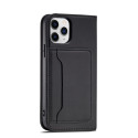 Hurtel Magnet Card Case pro iPhone 12 Pro – černá