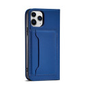 Pouzdro Hurtel MAGNET CARD CASE pro iPhone 12 Pro - modrá