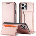 Hurtel magnetické pouzdro pro iPhone 12 Pro – růžové