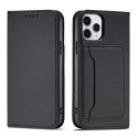 Hurtel Magnet Card Case iPhone 12 Pro Max – černé