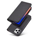 Hurtel Magnet Card Case iPhone 12 Pro Max – černé