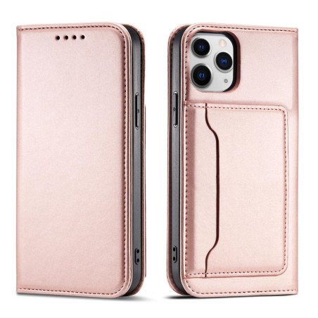 Pouzdro Hurtel magnetické pro iPhone 12 Pro Max – růžové
