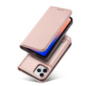 Pouzdro Hurtel magnetické pro iPhone 12 Pro Max – růžové