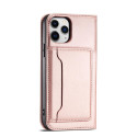 Pouzdro Hurtel magnetické pro iPhone 12 Pro Max – růžové