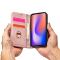 Pouzdro Hurtel magnetické pro iPhone 12 Pro Max – růžové