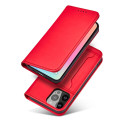 Pouzdro Hurtel Magnet Card Case iPhone 13 Pro - červené