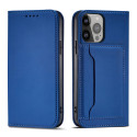 Kryt Hurtel Magnet Card Case iPhone 13 Pro Max - modrá