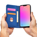 Kryt Hurtel Magnet Card Case iPhone 13 Pro Max - modrá