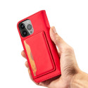 Kryt Hurtel MAGNET CARD CASE iPhone 13 Pro Max červený