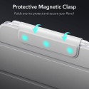 ESR Rebound Magnetic obal pro iPad Mini 8,3" (6.gen., 2021) a Apple Pencil, stříbrno-šedý