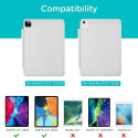 ESR Rebound Magnetic obal pro iPad Pro 12,9" (2018/20/21) a Apple Pencil, šedý