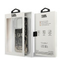 Kryt Karl Lagerfeld LIQUID GLITTER Gatsby iPhone 13 Pro - černá