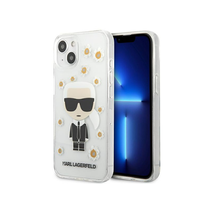 Kryt Karl Lagerfeld IKONIK Karl pro iPhone 13 mini - transparentní