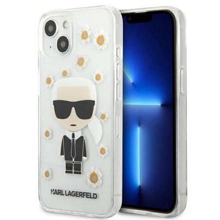 Kryt Karl Lagerfeld IKONIK Karl pro iPhone 13 mini - transparentní