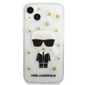 Kryt Karl Lagerfeld IKONIK Karl pro iPhone 13 mini - transparentní