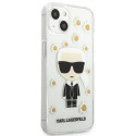 Kryt Karl Lagerfeld IKONIK Karl pro iPhone 13 mini - transparentní