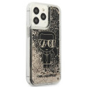 Kryt Karl Lagerfeld Liquid Glitter Gatsby iPhone 13 Pro Max - černý