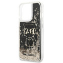Kryt Karl Lagerfeld Liquid Glitter Gatsby iPhone 13 Pro Max - černý