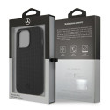 Kryt Mercedes MESHTED METAL LOGO pro iPhone 13 Pro / 13 - černý