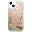 Kryt GUESS Paisley Liquid Glitter iPhone 13 mini - zlatá