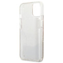 Kryt GUESS Paisley Liquid Glitter iPhone 13 mini - zlatá