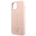 Kryt Guess Silicone Triangle pro iPhone 13 mini - růžový