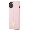Kryt Guess Silicone Triangle pro iPhone 13 mini fialová