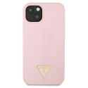 Kryt Guess Silicone Triangle pro iPhone 13 mini fialová