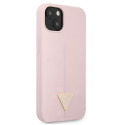 Kryt Guess Silicone Triangle pro iPhone 13 mini fialová