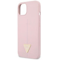 Kryt Guess Silicone Triangle pro iPhone 13 mini fialová
