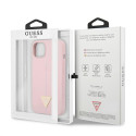 Kryt Guess Silicone Triangle pro iPhone 13 mini fialová