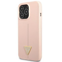 Kryt Guess SILICONE TRIANGLE pro iPhone 13 Pro Max - růžová