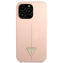 Kryt Guess SILICONE TRIANGLE pro iPhone 13 Pro Max - růžová