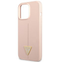 Kryt Guess SILICONE TRIANGLE pro iPhone 13 Pro Max - růžová