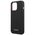 Kryt Karl Lagerfeld SILICONE PLAQUE pro iPhone 13 Pro/13 - černý