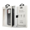 Kryt Karl Lagerfeld SILICONE PLAQUE pro iPhone 13 Pro/13 - černý