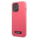 Kryt Karl Lagerfeld SILICONE PLAQUE iPhone 13 Pro - fuchsia